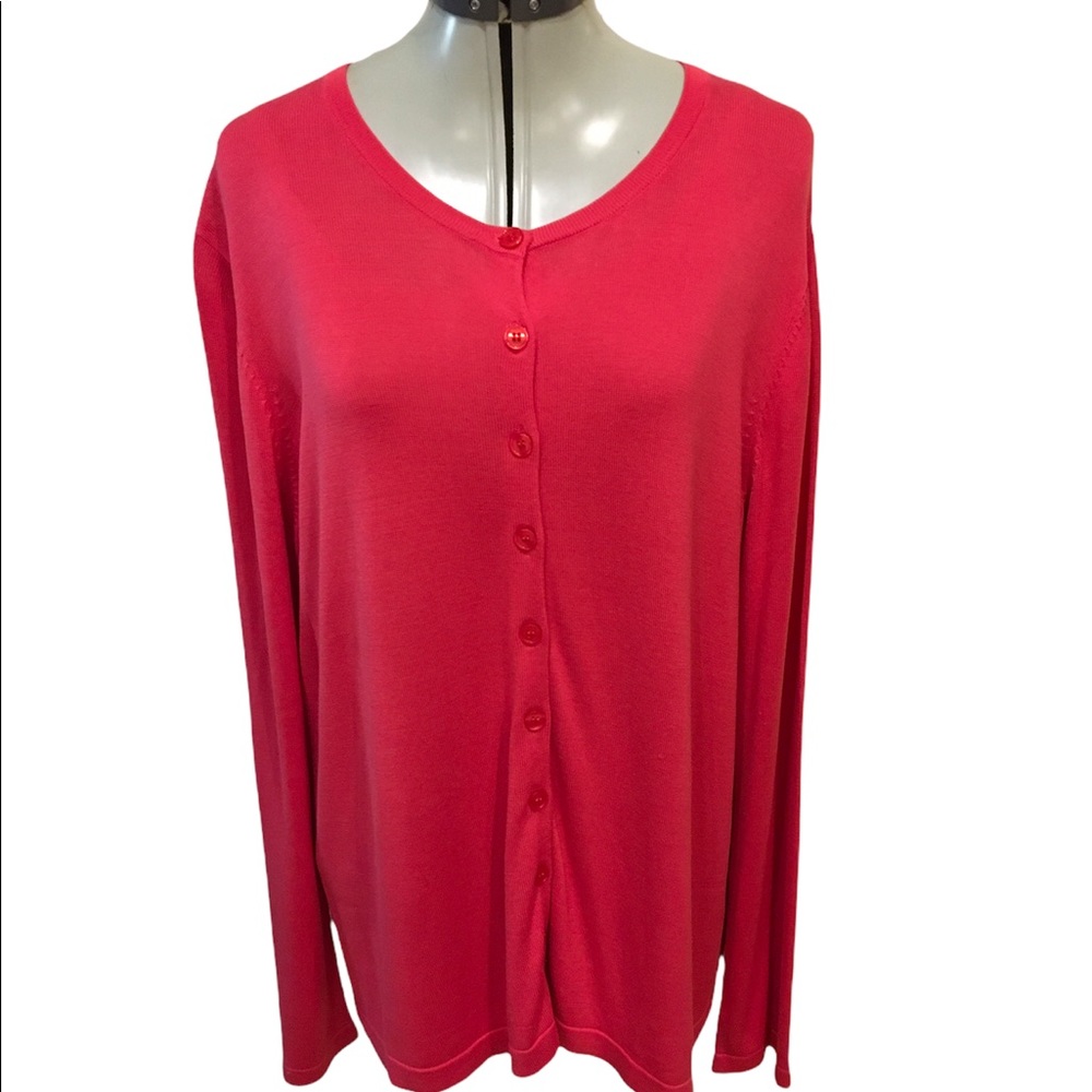 Wintersilks Knit Cardigan Sweater XL